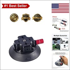 Camera Suction Cup Mount 4.5 Inch Heavy Duty Vacuum Pump Aluminum Alloy 132lb