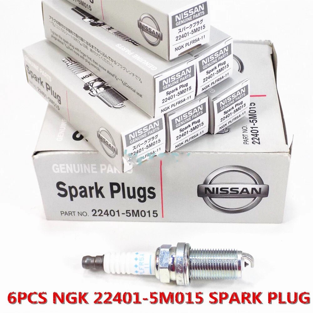 6pc Laser Iridium Spark Plug 22401-5M015 For NGK Maxima Altima Infiniti Frontier