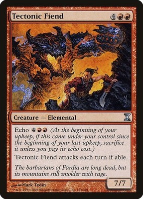 Tectonic Fiend 2x FOIL TSP MTG Time Spiral Uncommon MINT red