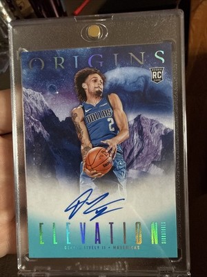 2023 PANINI ORIGINS ELEVATION SIGNATURES ESDLM DERECK LIVELY II TURQUOISE