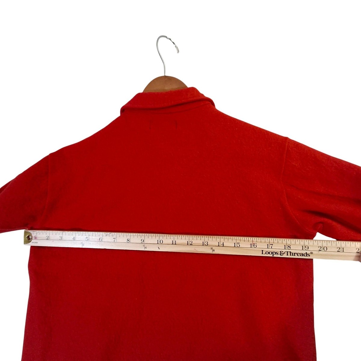 Vintage Pendleton Shirt Women's Large Red Wool Half Zip Pullover