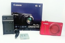 Canon PowerShot SX610 HS 20.2MP Red Compact Camera with Charger 18x Zoom