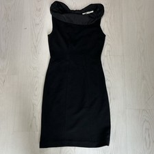 Diane Von Furstenberg Little Black Dress Off the Shoulder Mini Size 4