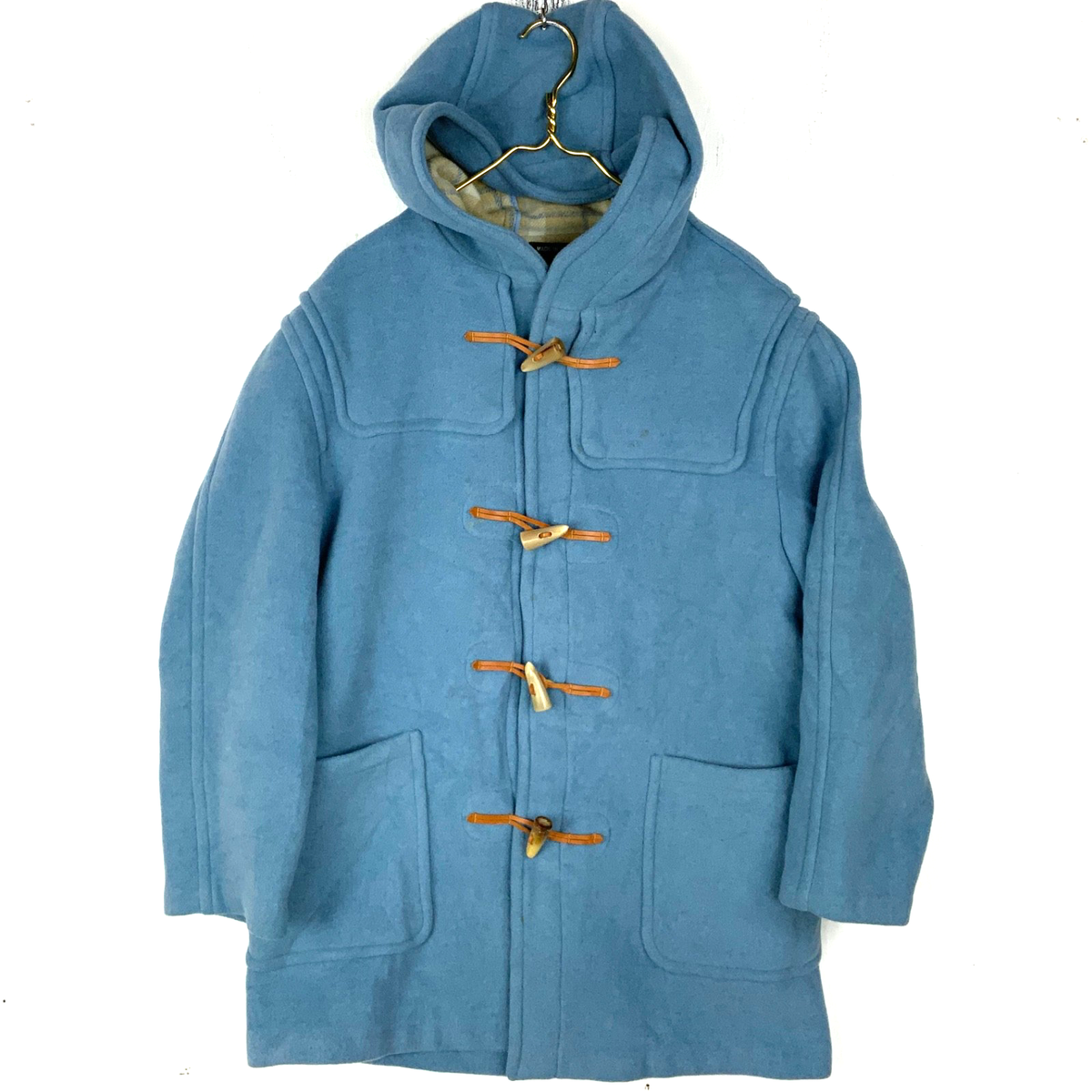 Vintage Tuttle Gloverall Wool Duffle Coat Jacket Size 44