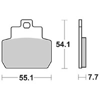 BremsbelÄGe Sbs 191 Hf Piaggio X8 Premium E2 E3 (M36301 M36600) 125 2006