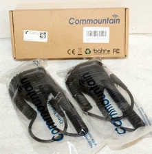 2- Commountain IP54 CB 2-Pin Jack Microphones IP54 CM01-K2P ~ New in 1 Box