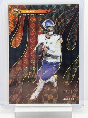 🔥💎 09/10 Jersey Match - JJ McCarthy #T-24 Topps Finest Torchers /10