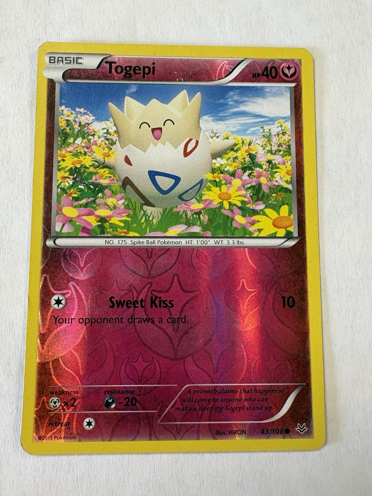 Togepi 43/108 XY: Roaring Skies - Reverse Holo