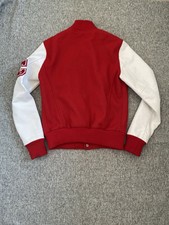 Veste Teddy Universitaire Américaine Vintage Années 80 - Taille M (L) - Occasion Très Bon État