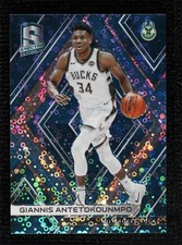 2017-18 Panini Spectra Neon Blue Prizm 78/99 Giannis Antetokounmpo #5 00d2