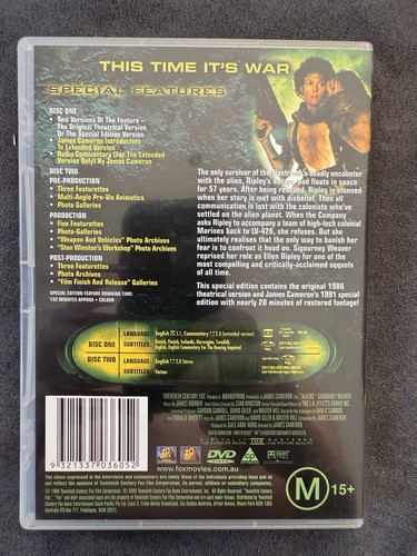 Aliens - Special Edition Region 4 - DVD 2 Disc Edition RARE & OOP - Picture 2 of 6