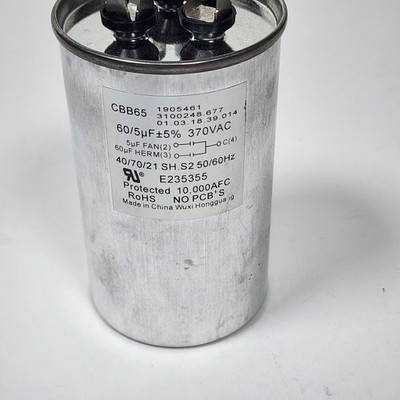 Dometic 3312195.000 60/5 uF 370 VAC Air Conditioner Capacitor