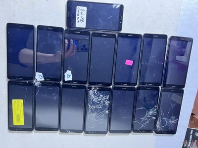LOT of 15 hmd. Nokia C100 N152DL StraightTalk Tracfone TFW 32GB 3GB 4GLTE As-Is!
