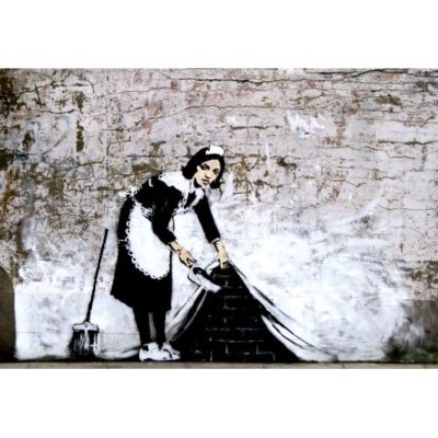 Poster GRAFFITI ART (Banksy) Sweeping Under Wall  NEU zb007
