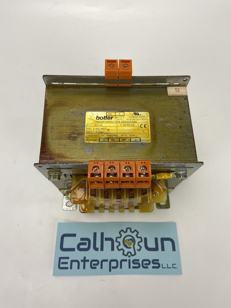 Botter n253717 Transformer Monofase 800VA PRI:0/400/460V 50