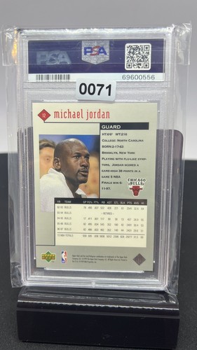 1998 Upper Deck Black Diamond Michael Jordan #12 PSA 8 NM-MINT SINGLE Basketball - Picture 2 of 2