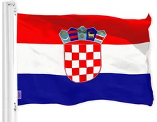 G128 Croatia Croatian Flag 3x5 Ft LiteWeave Pro Series Printed 150D Polyester