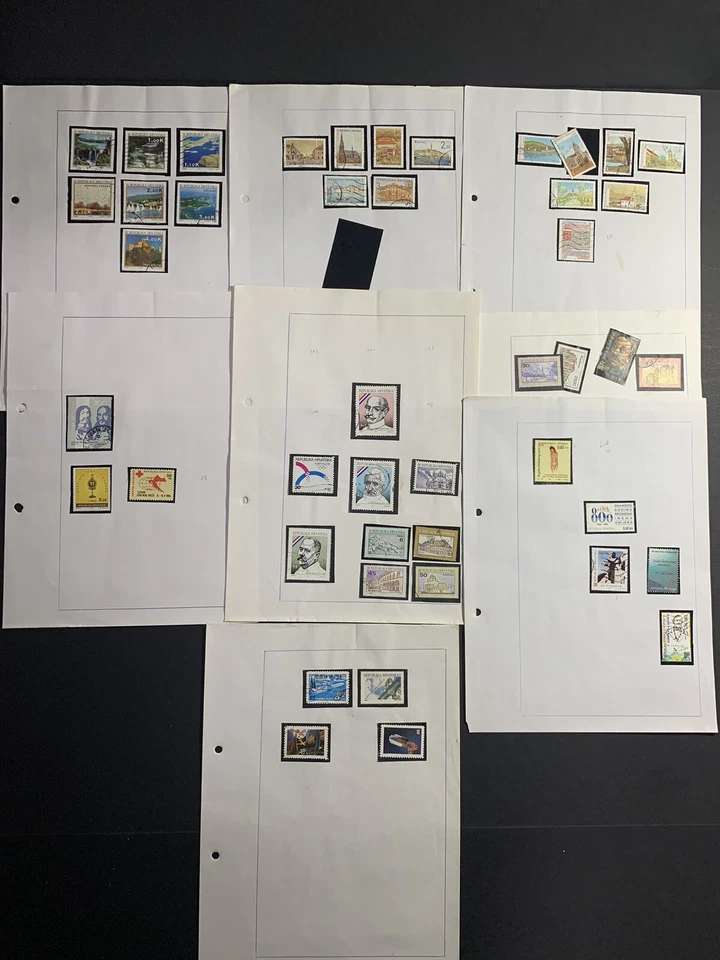 Lote de selos mistos da Croácia principalmente da década de 1940 com alguns da Iugoslávia e Sérvia (VEJA FOTOS) - Imagem 3 de 4