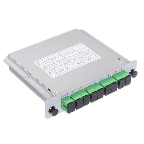 PLC Green 1X8 Blade Optical Carrier-class Fiber Optic Splitter 0.5M SC/APC - Afbeelding 4 van 4
