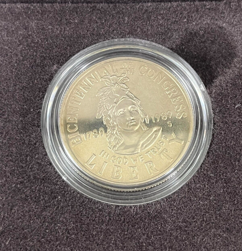1989-S United States Congressional 2-Coin Proof Set w/ OGP and COA - Picture 7 of 8