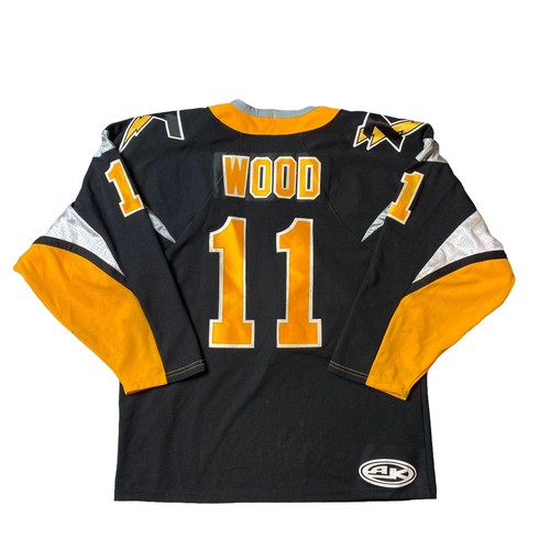 Stockton Thunder ECHL Wood #11 Hockey Athletic Knit Jersey Adult Size M AUTH NHL - Picture 2 of 13