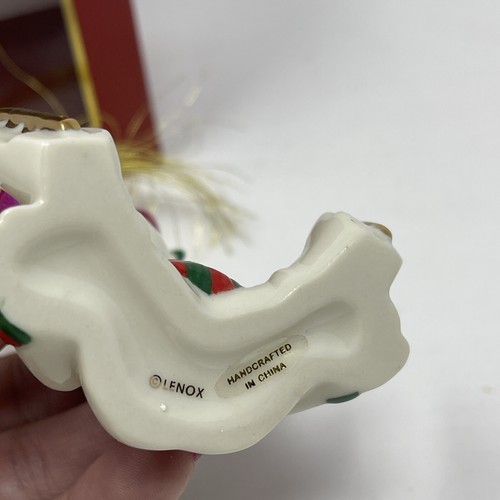 Lenox China Moosecapades Holiday Moose Ornament Christmas in Box - Picture 6 of 10