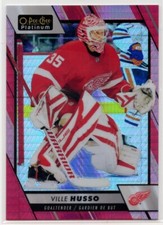 2023 2023-24 O-Pee-Chee Platinum Red Prism #28 Ville Husso 112/199 Red Wings
