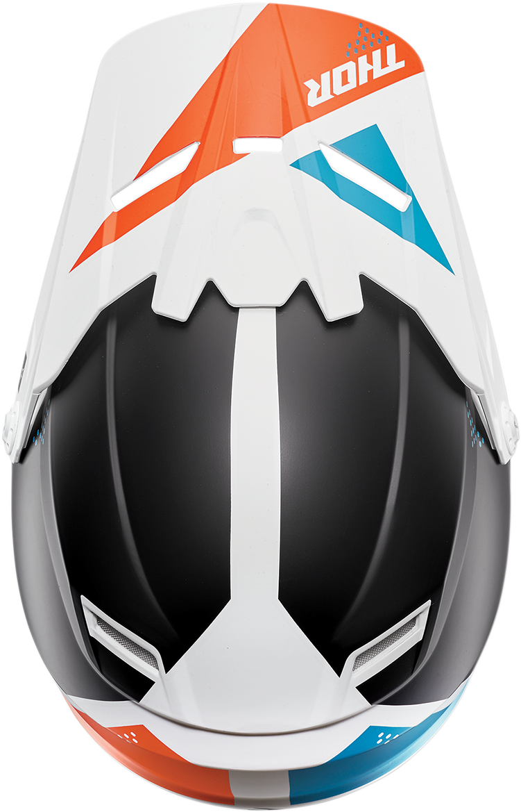 Thor Youth Sector Blade Helmet Visor White/Aqua 01321323 eBay