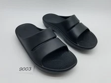 Oofos Ooahh Women's 10 Recovery Slip On Slide Sandals Black *Worn once