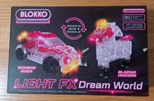 Blokko 2 in 1 Led Light FX Dream World 60 Pc Rainbow Rider Blazing Unicorn