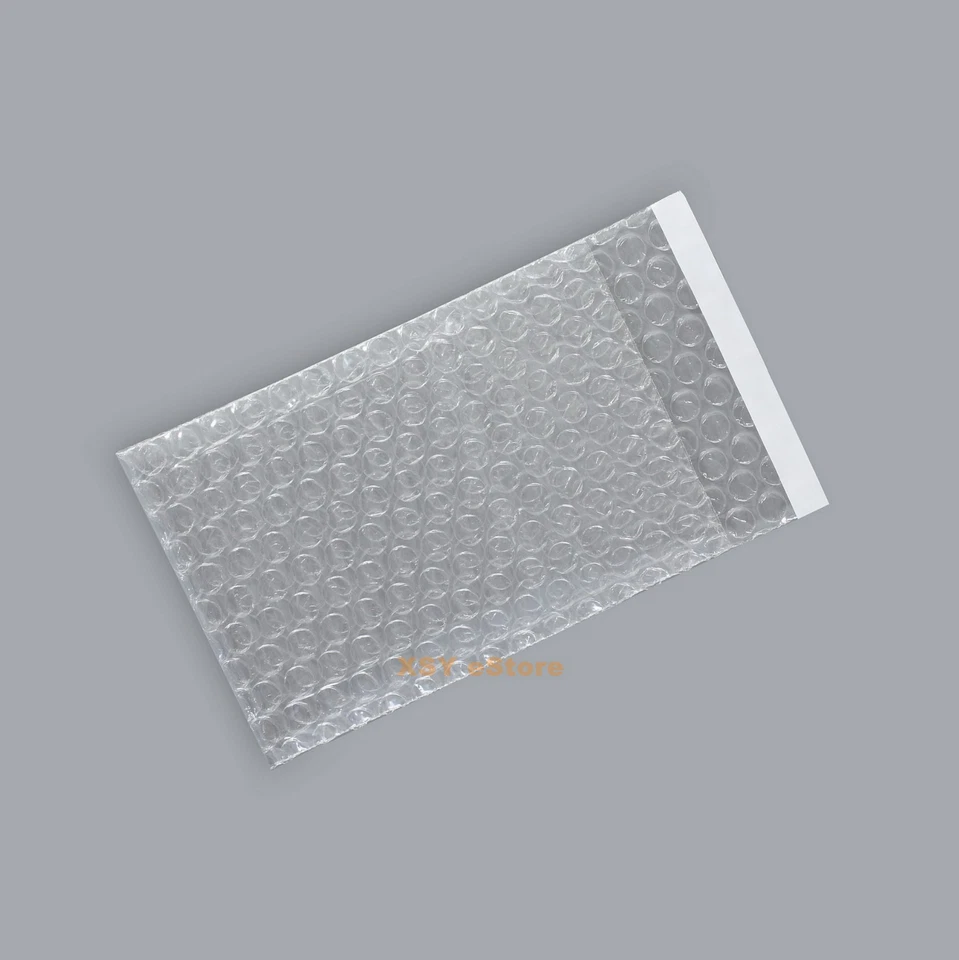 1000 PCS Small Bubble Bags 2.5" x 3" Inches_65 x 80+20mm Clear Packing Pouches - Image 3 of 4
