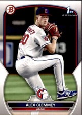 LOT OF 20 2023 BOWMAN DRAFT 1ST BASE PROSPECT BD79 ALEX CLEMMEY GUARDIANS RC