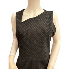 Banana Republic Grey Sleeveless Sheath Dress Size 10