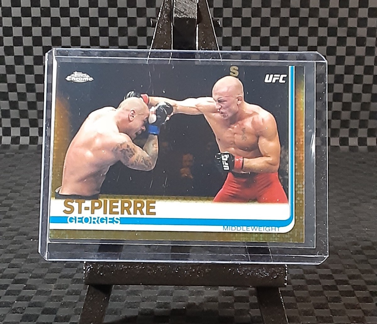 2019 Topps Chrome UFC Georges St-Pierre GOLD Refractor  #'d  36/50
