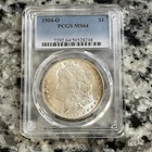1904-O Morgan Silver Dollar MS64 PCGS Blue Label- Nice Toner!