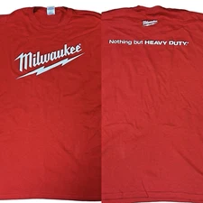 Milwaukee Tools Nothing But Heavy Duty Red T-Shirt Short Sleeve M12 18 NEW XL