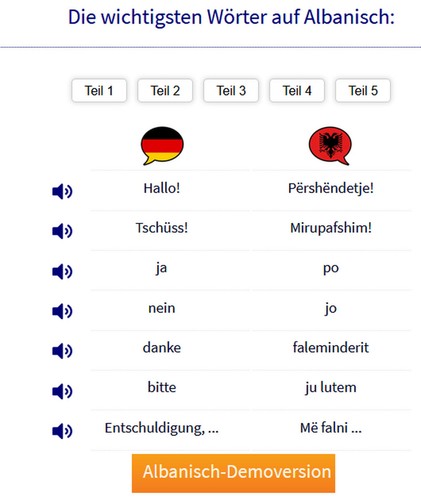 81 Sprachen von A bis Z Multimedia-Sprachkurs Demo vor Kauf der Vollversion - Bild 7 von 165