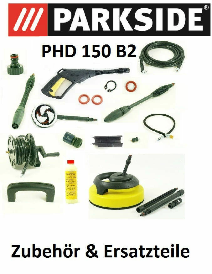 ACCESORIOS LIMPIADOR DE ALTA PRESIÓN REPUESTOS PISTOLA PARKSIDE PHD 150 B2  IAN 7