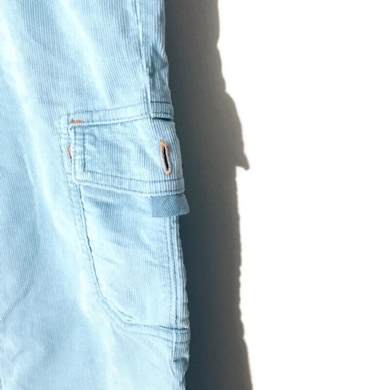 LL BEAN девочек размер 10 синий грузовой вельвет укороченные брюки - Изображение 3 из 4