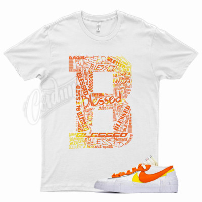 BLESSED T Shirt for N Blazer Magma Orange Yellow Vapormax Plus Fresh Sunset