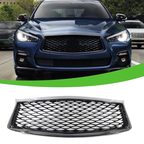Grille de grille de capot supérieur noir brillant économies pour Infiniti Q50 2018-2021