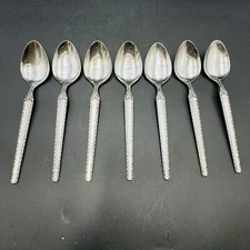 Continental Silver CSS23 Stainless Flatware Scrolls 7 Tablespoons Vintage