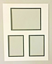 11 x 14 Picture Mat w/5 x7 2 3 1/2x5 Openings Great for Photos,Drawings  More