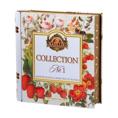 Basilur Collection No.1 Assorted Black and Green 32 Fruity Ceylon Tea Bags
