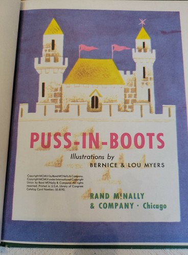 Puss In-Boots, A Rand McNally Elf Book,1955(VINTAGE Children's Hardcover) - Picture 2 of 3