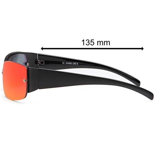 Sonnenbrille Fahrrad Biker Elegante Sport Brille Retro Herren Damen 80er B475 - Picture 18 of 36