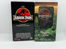 Jurassic Park & The Lost World: Jurassic Park on VHS set (1993, 1997, very good)