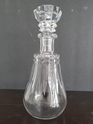 Vintage Baccarat Crystal Decanter w/ Stopper AS IS