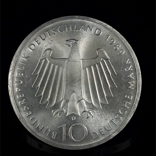 1989 D City of Bonn 2000 Years, Proof, Munich 1 Silver 10 Mark Coin KM # 172 - Picture 6 of 6