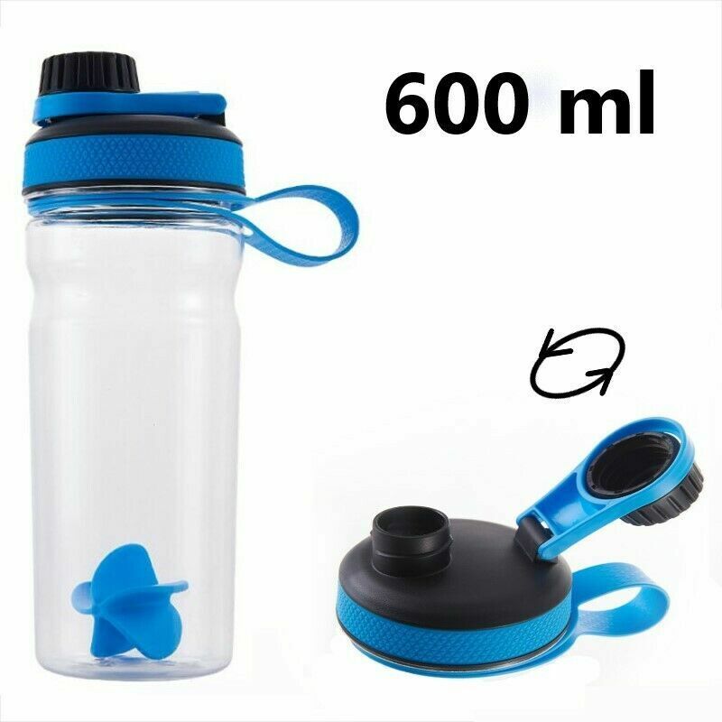 Uganda konstruktion sikkerhedsstillelse Shaker Bottle Whey Protein Powder Mixing Bottle Sports Nutrition Fitness  Water | eBay